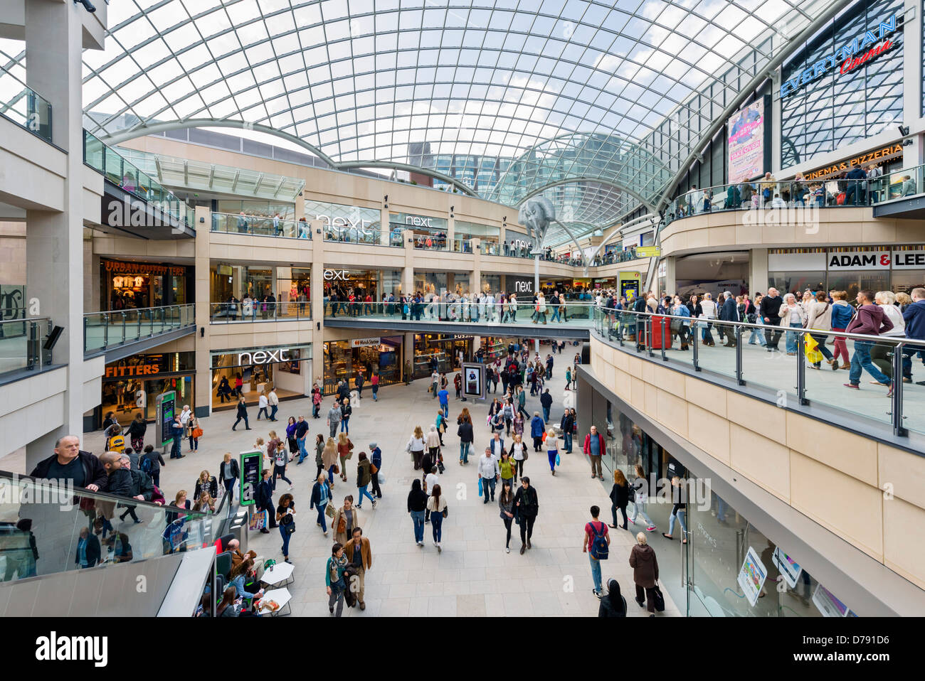 El nuevo (como de 2013) Trinidad centro comercial de Leeds, Leeds, West Yorkshire, Reino Unido Foto de stock