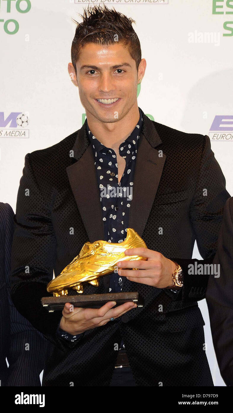 Cristiano Ronaldo recibe la Bota de en Hotel Intercontinental Madrid, España 04.11.11 Fotografía de stock - Alamy