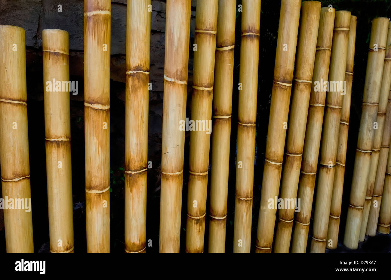 Una cortina de bambú. Para uso de diseñadores como una imagen de fondo Foto de stock