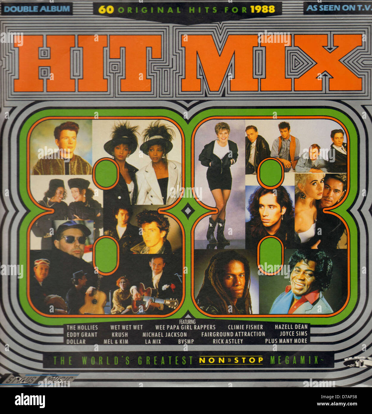 Hit Mix LP 1988 Foto de stock