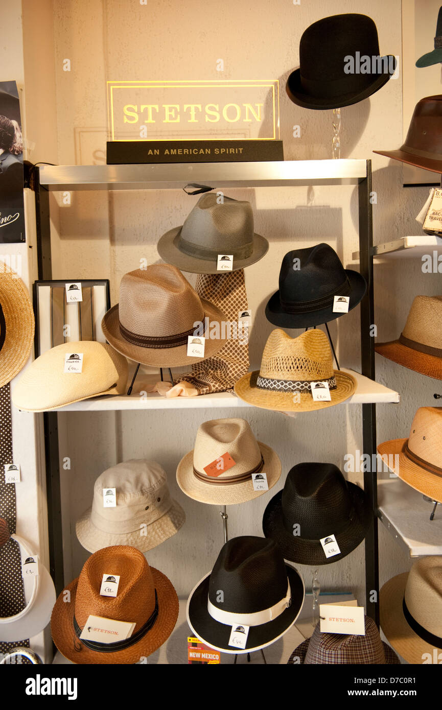 Auténtico sombrero stetson Shop Hasselt Bélgica Foto de stock