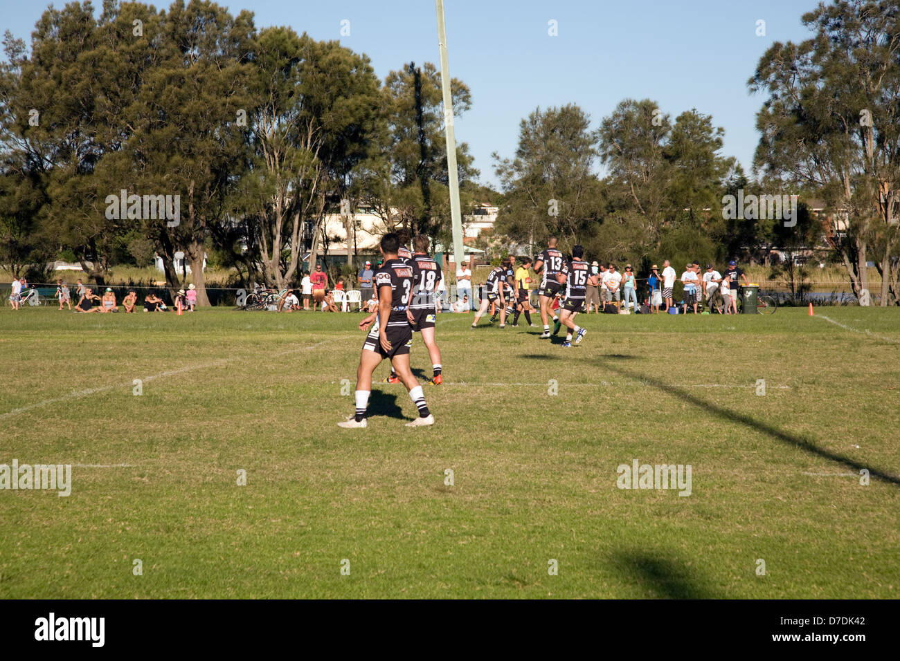 Juego de la liga de rugby australiana,Sydney Foto de stock