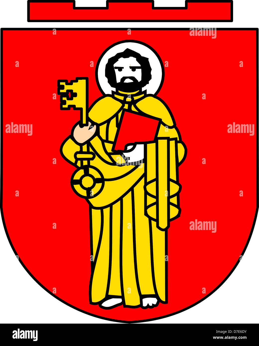 Escudo de armas de la ciudad alemana Tréveris en RenaniaPalatinado