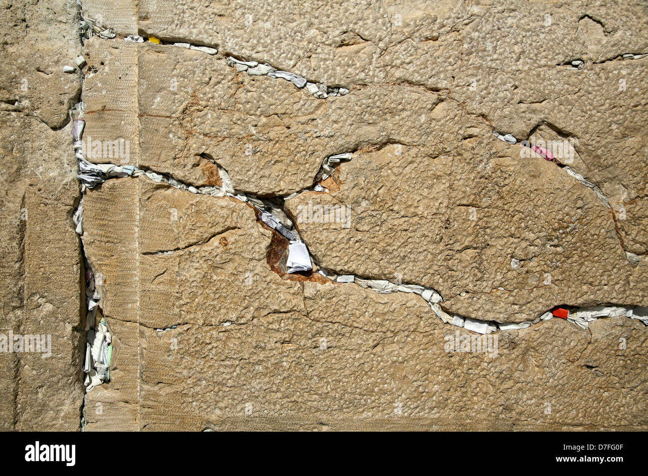 Un closeup Muro de los Lamentos en la ciudad vieja de Jerusalén. En