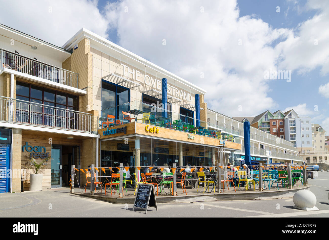 Boscombe Overstrand promenade Foto de stock