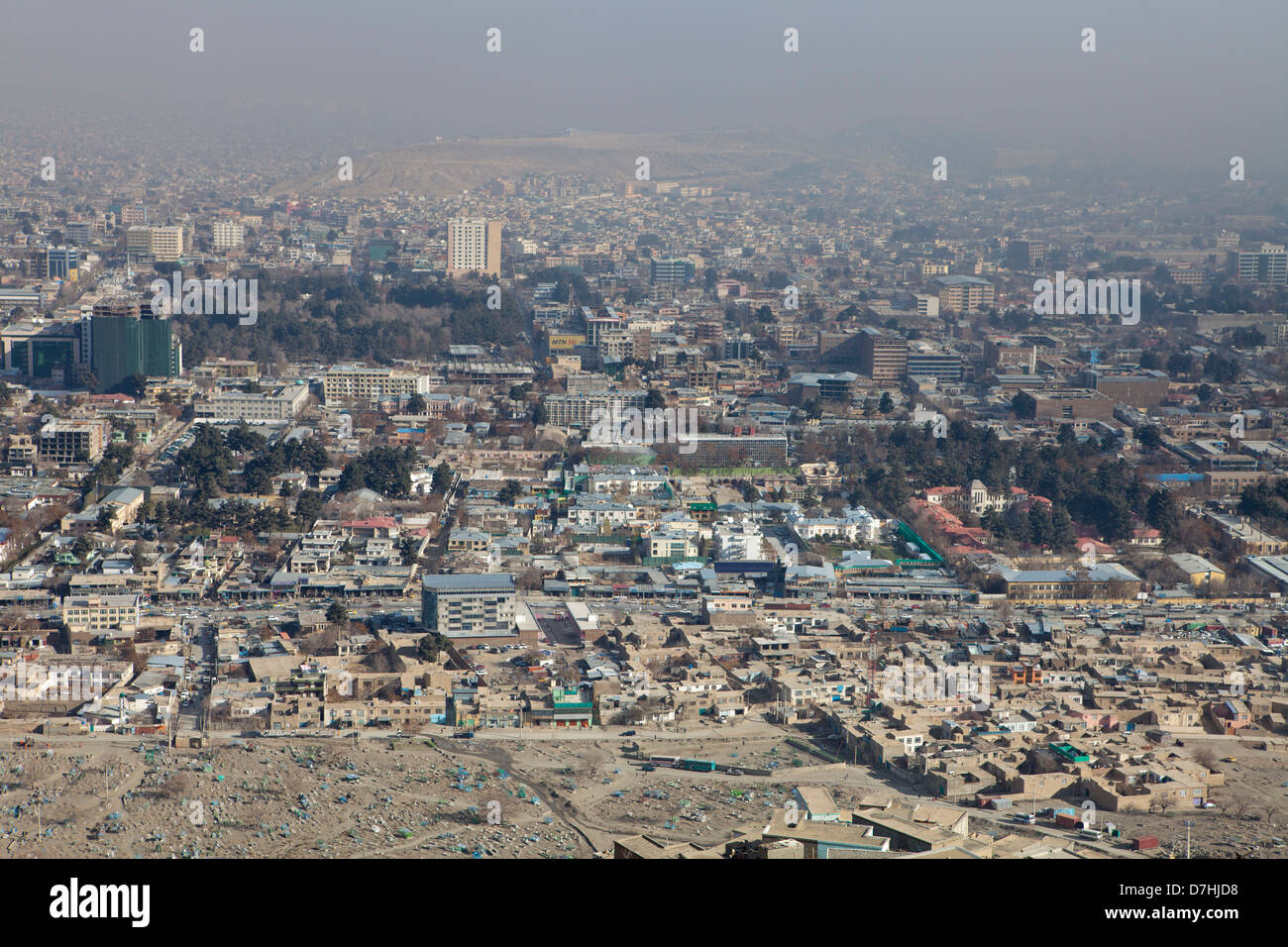 Vista De La Ciudad De Kabul En Afganistan Fotografia De Stock Alamy