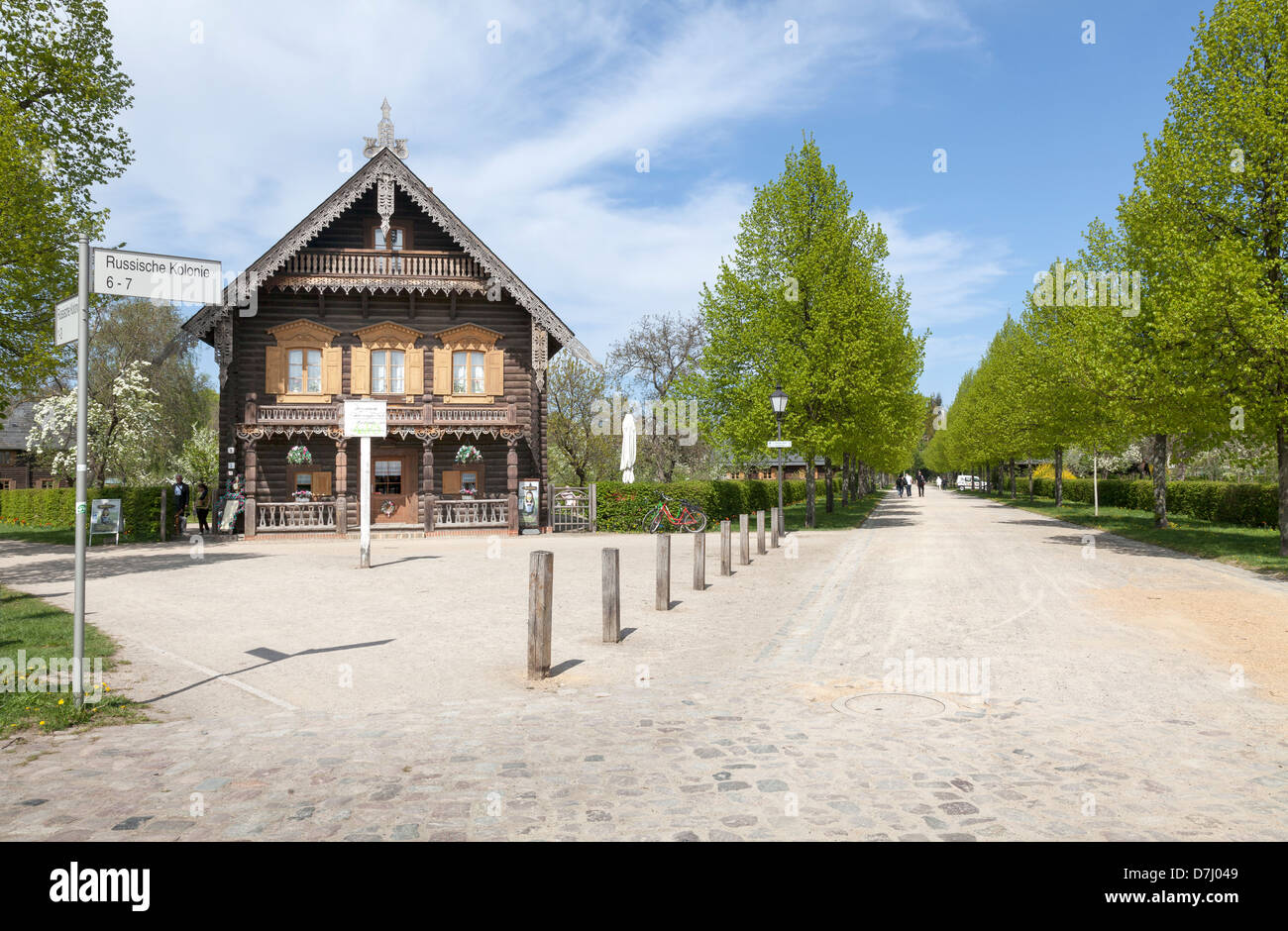Colonia rusa Alexandrowka, Potsdam, Brandenburgo, Alemania Foto de stock