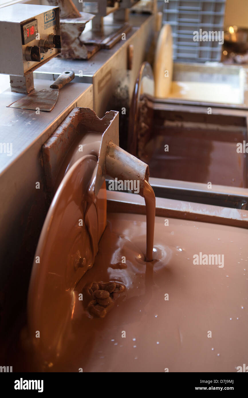 Fábrica de Chocolate en el netherlkands Foto de stock