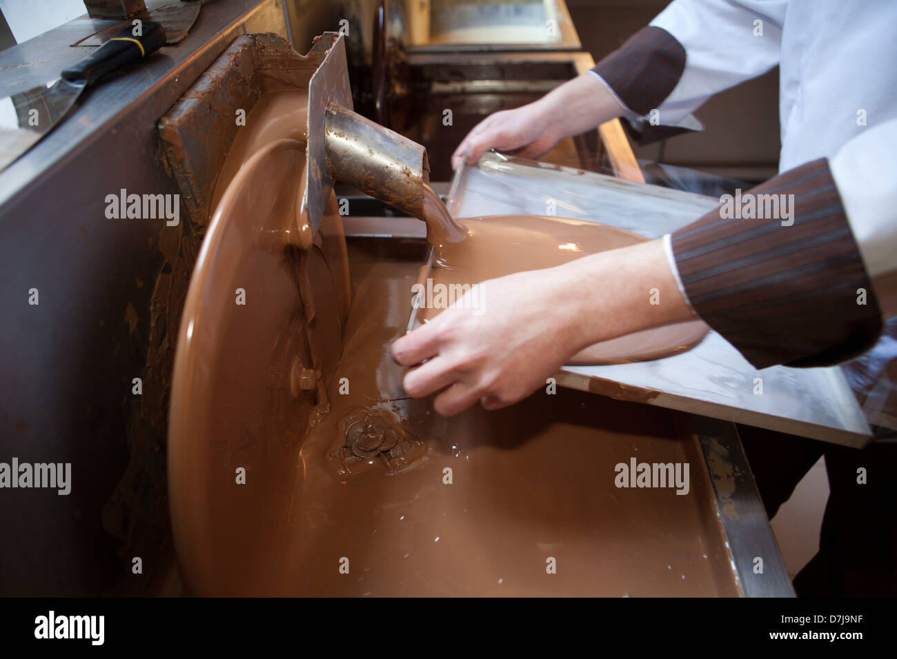 Fábrica de Chocolate en el netherlkands Foto de stock