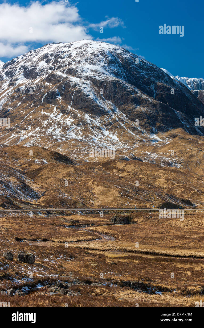 Vista desde el paso de Glencoe, Highland, Escocia, Reino Unido, Europa. Foto de stock