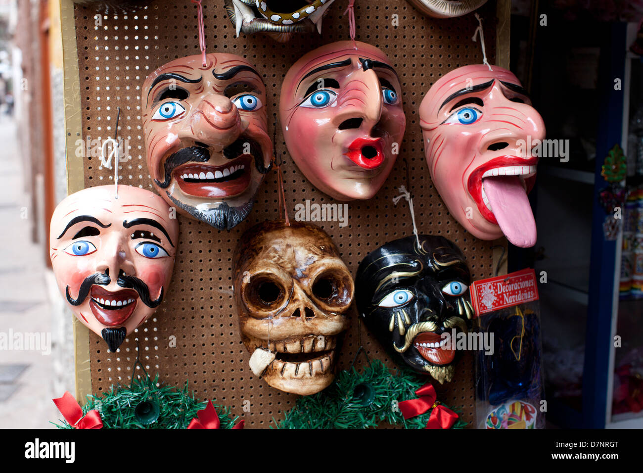 Las máscaras en Pisac Peru Fotografía de stock - Alamy