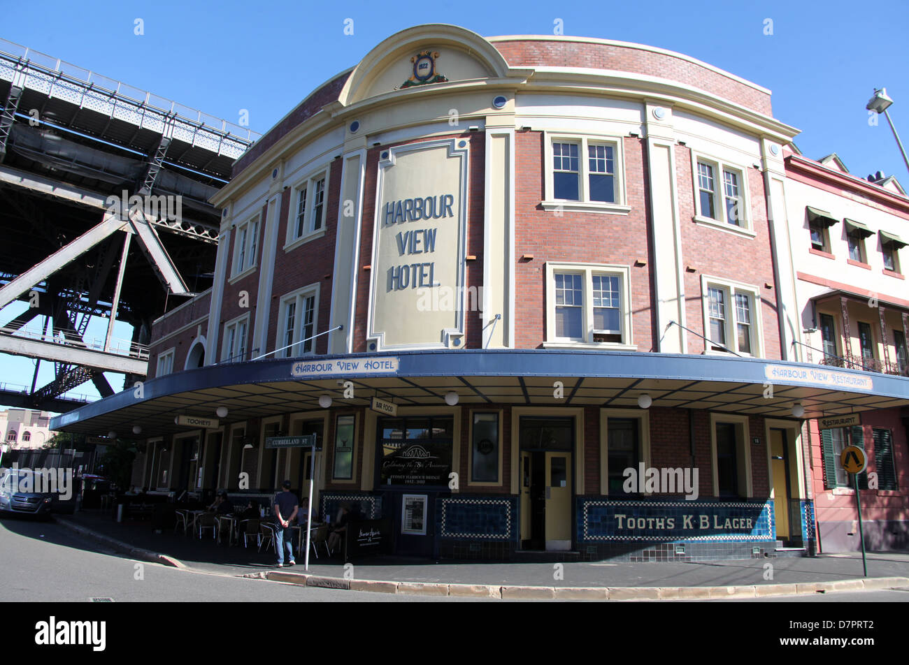 Harbour View Hotel en Sydney Foto de stock