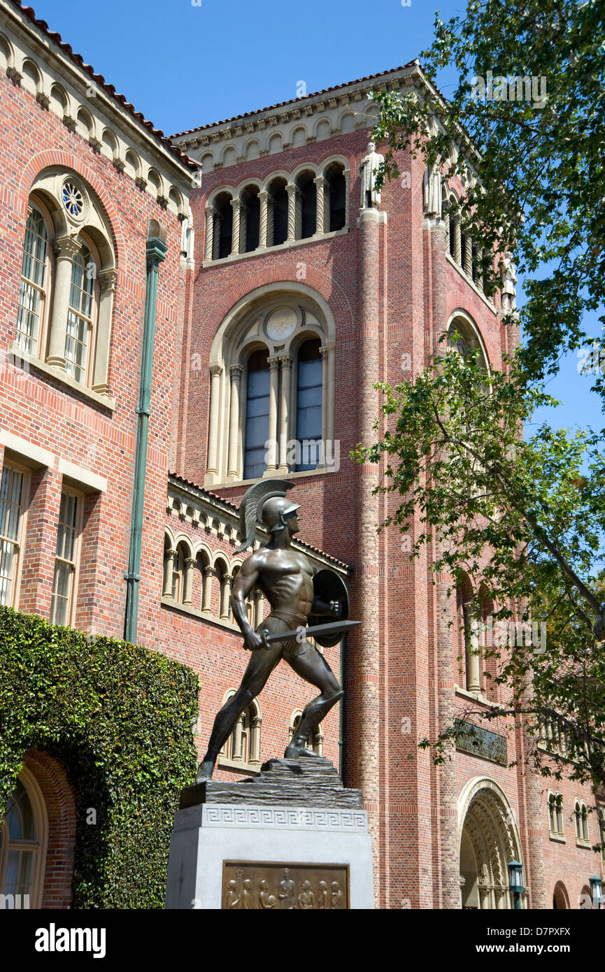El campus de la Universidad de Southern California en Los Angeles Foto de stock