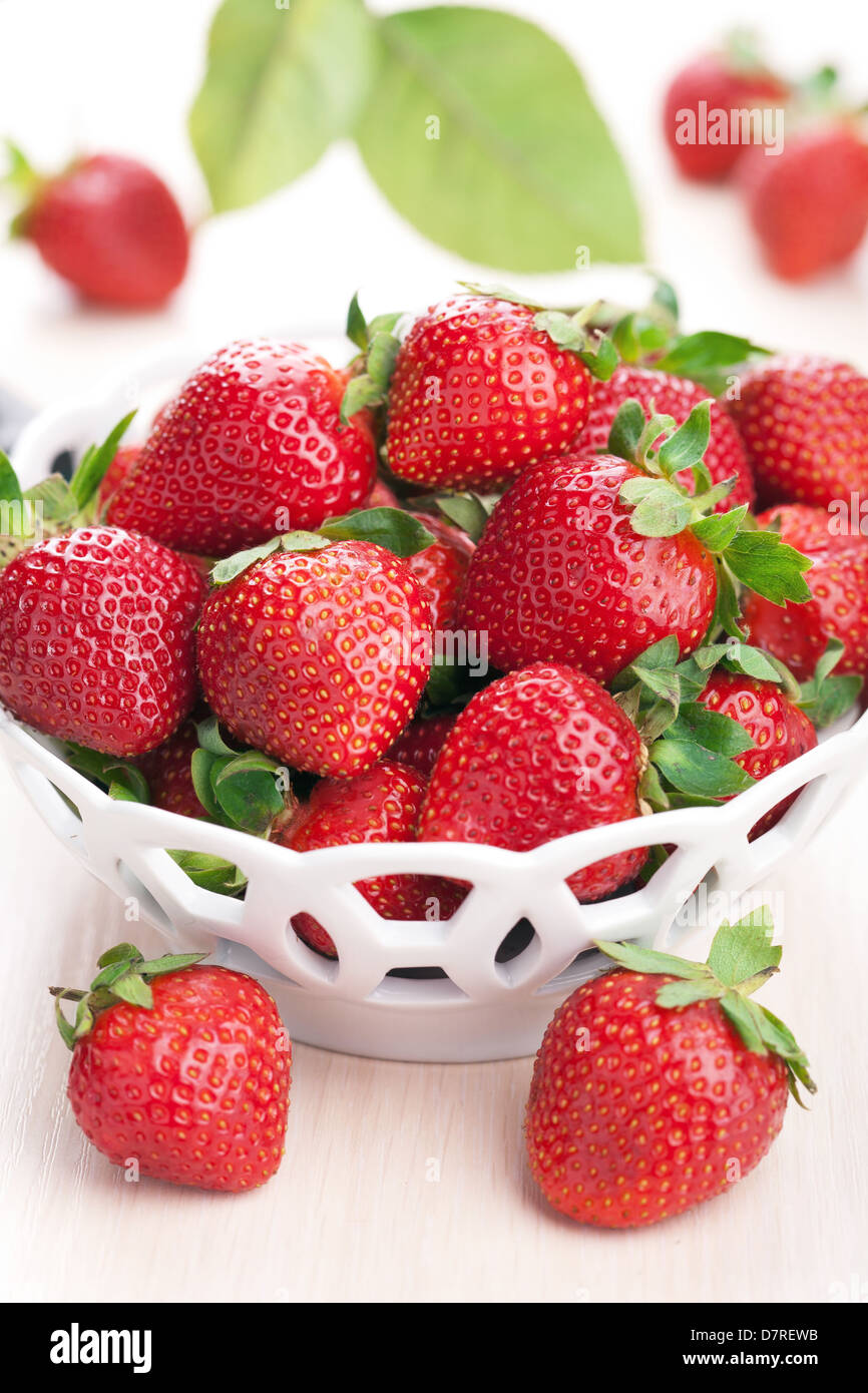 Fresas frescas Foto de stock
