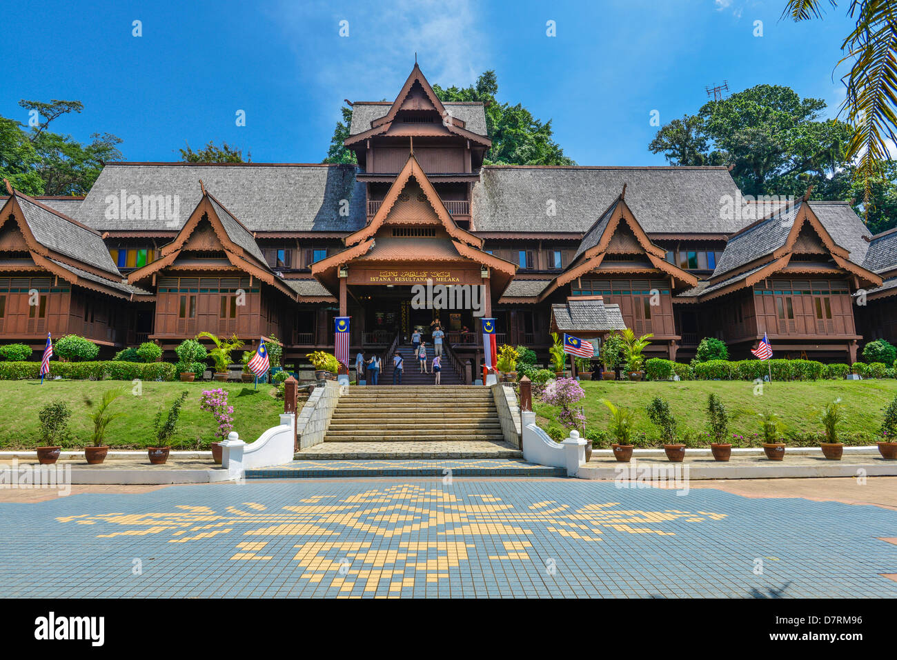 Asia Malasia Malacca Sultanato Palace Museum Foto de stock