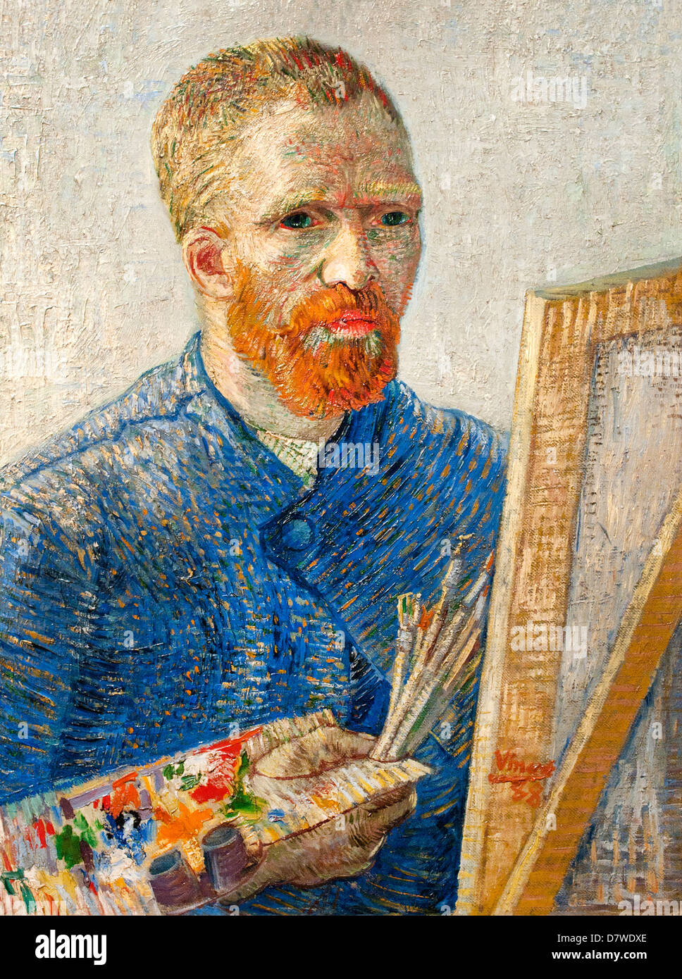 El autorretrato de 1888 de Vincent van Gogh 1853 - 1890 Holanda Holandesa Post Impresionismo Foto de stock