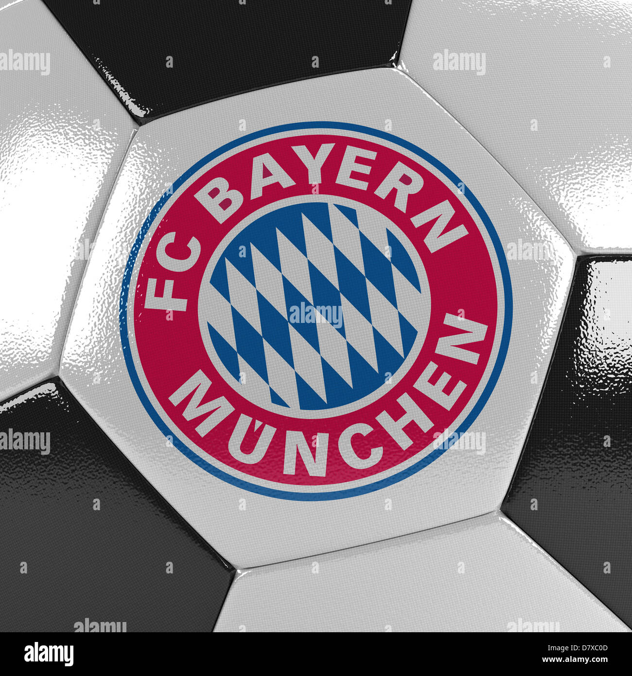 Balón de fútbol FC Bayern de Múnich Foto de stock