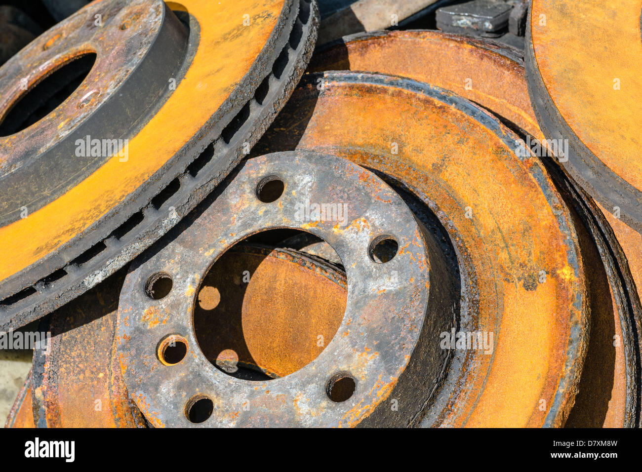 Los discos de freno oxidado Fotografía de stock - Alamy
