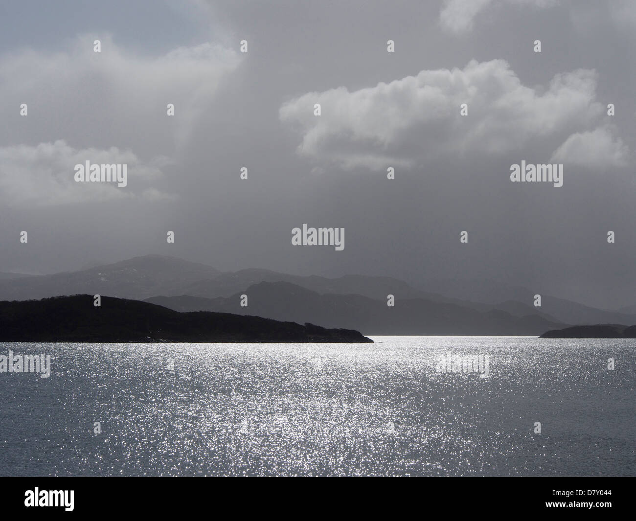 El Loch Sunart de Rubha Aird Shlignich, Ardnamurchan, Escocia Foto de stock