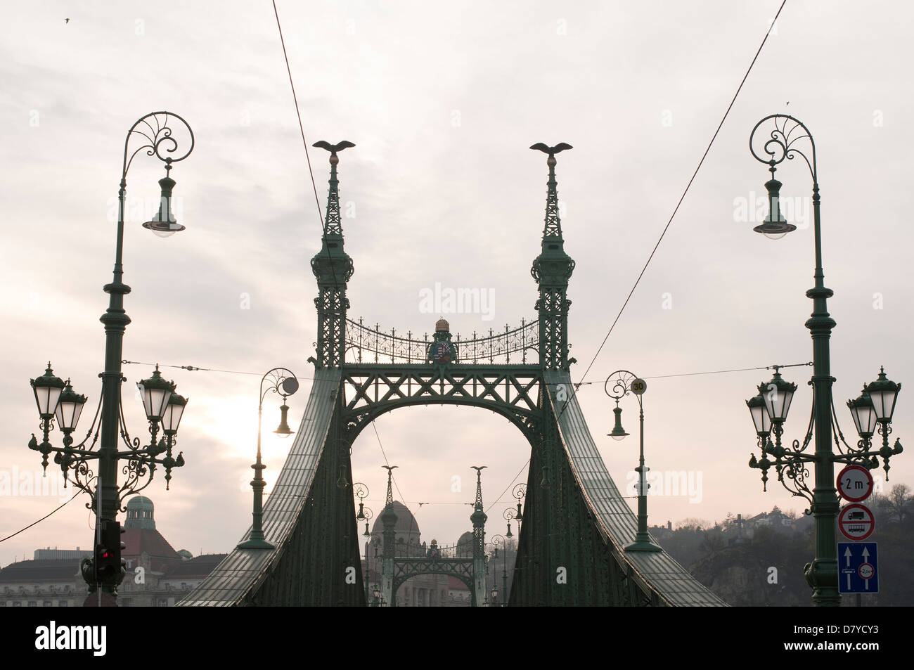 Puente Liberty en Budapest, Hungría Foto de stock