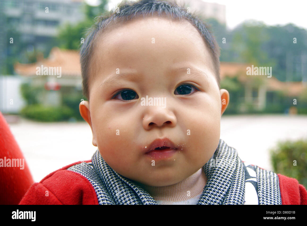 China's Little Boy, sobre 2 años. Foto de stock