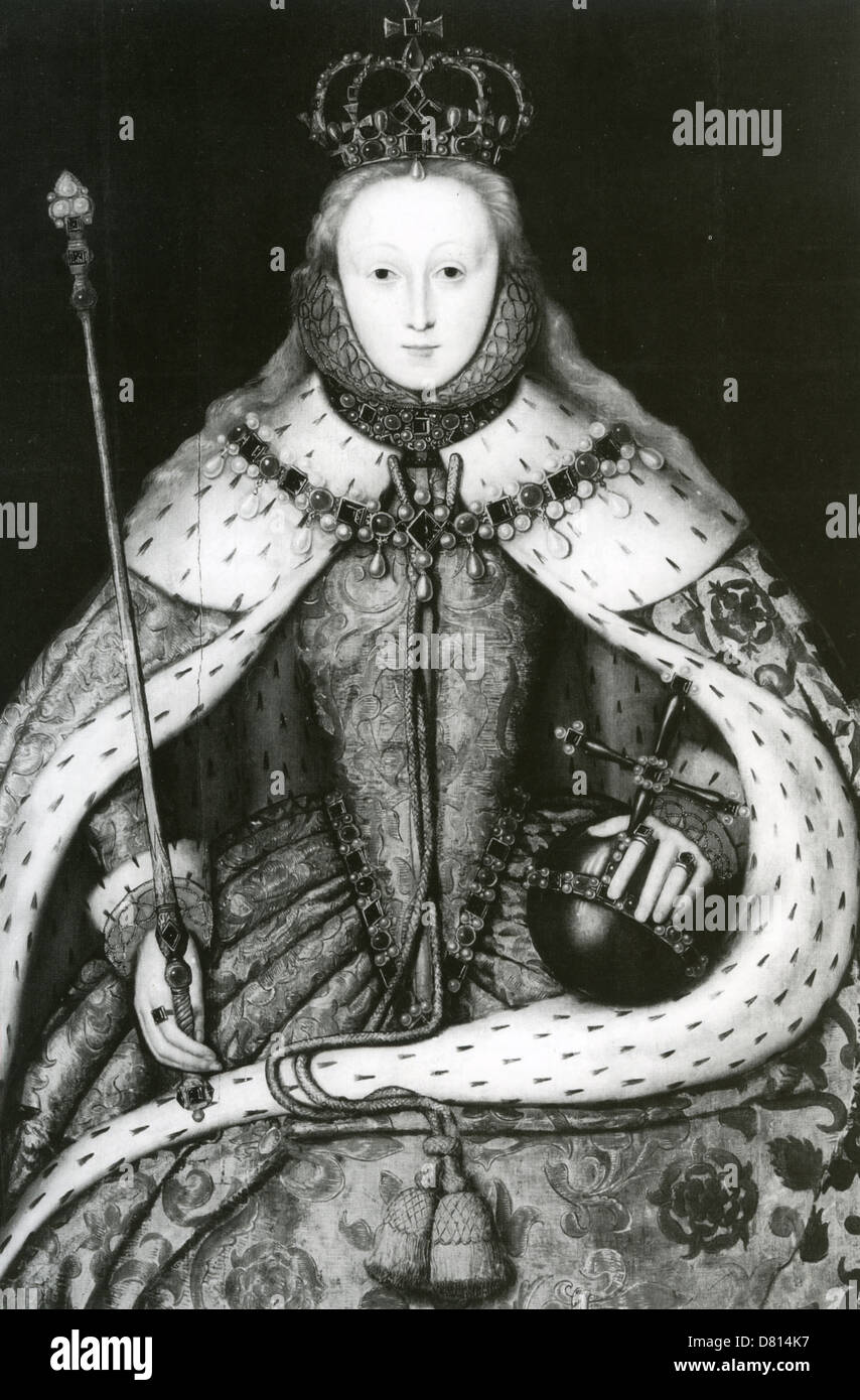 La reina Elizabeth I DE INGLATERRA (1533-1603) Foto de stock