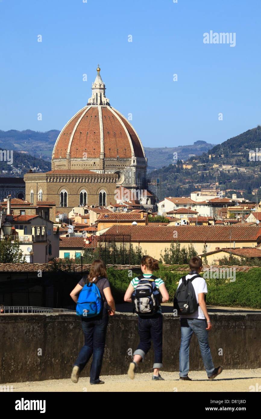 Italia, Toscana, Florencia, Catedral de Santa Maria del Fiore. Foto de stock