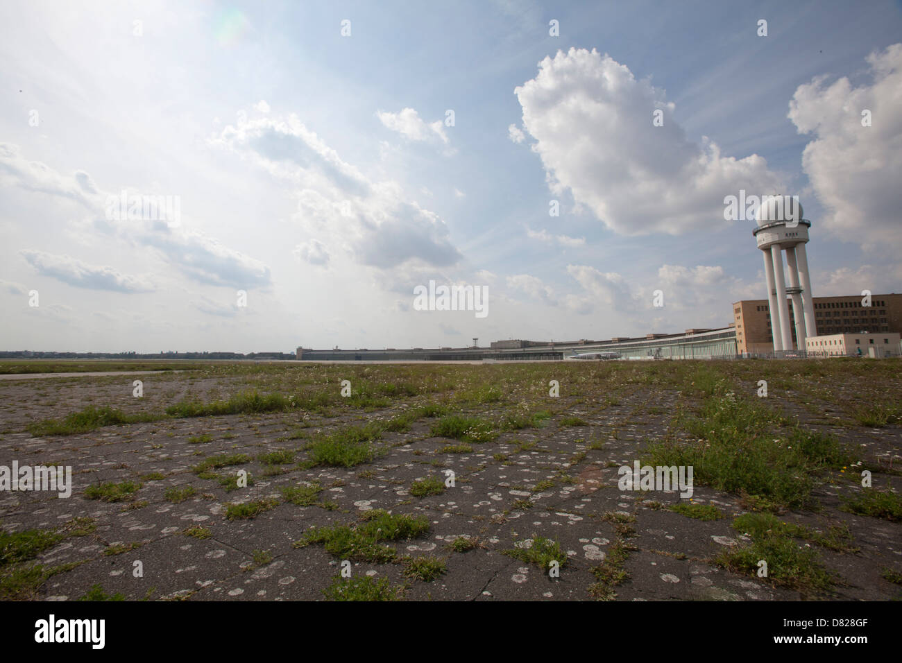Berlín, Alemania, el aeropuerto de Tempelhof. Foto de stock