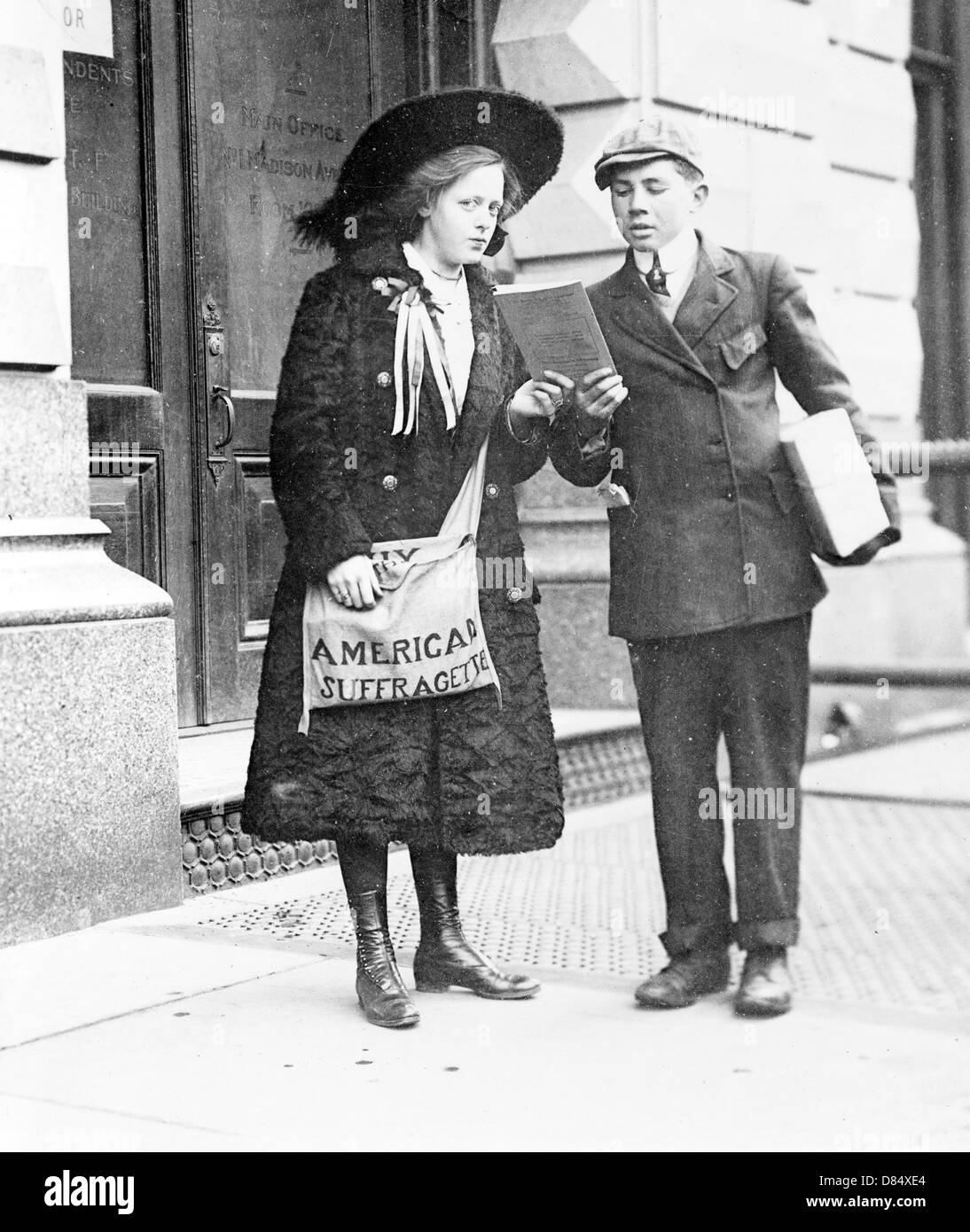 Fay Hubbard, 19 años, suffragette Foto de stock