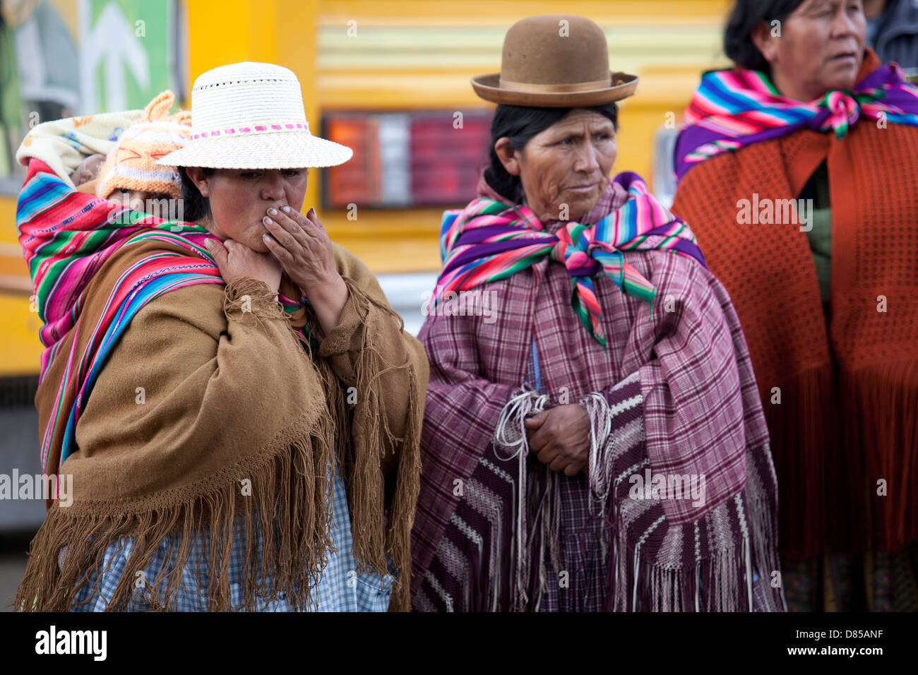 El pueblo quechua de Bolivia en la Capital La Paz Fotografía de stock Alamy
