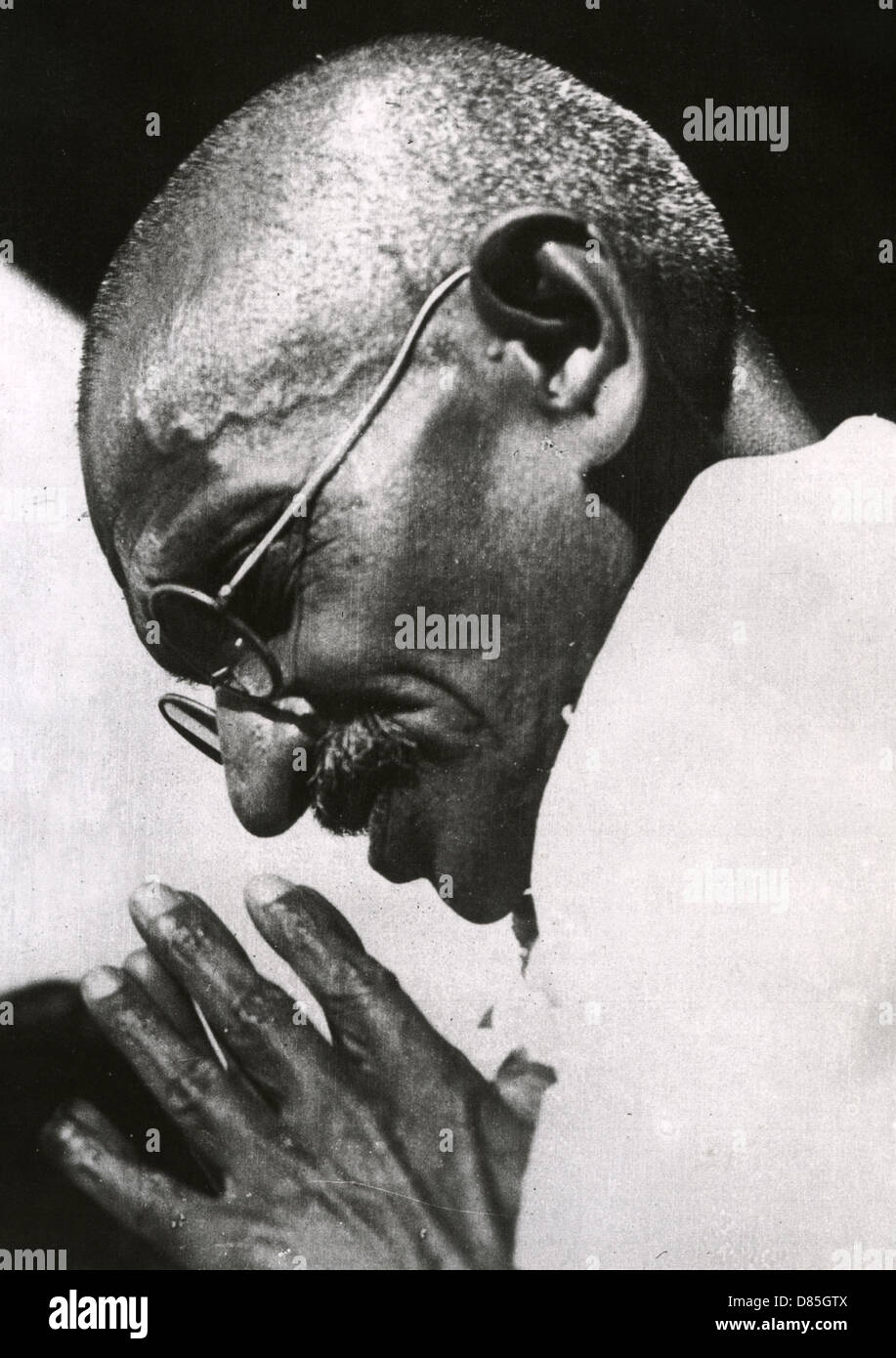 MAHATMA GANDHI (1869-1948) líder independentista indio Foto de stock