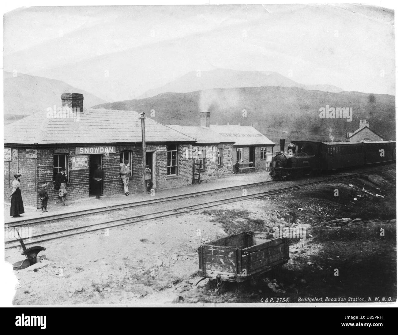 Monte Snowdon Railway Station Foto de stock