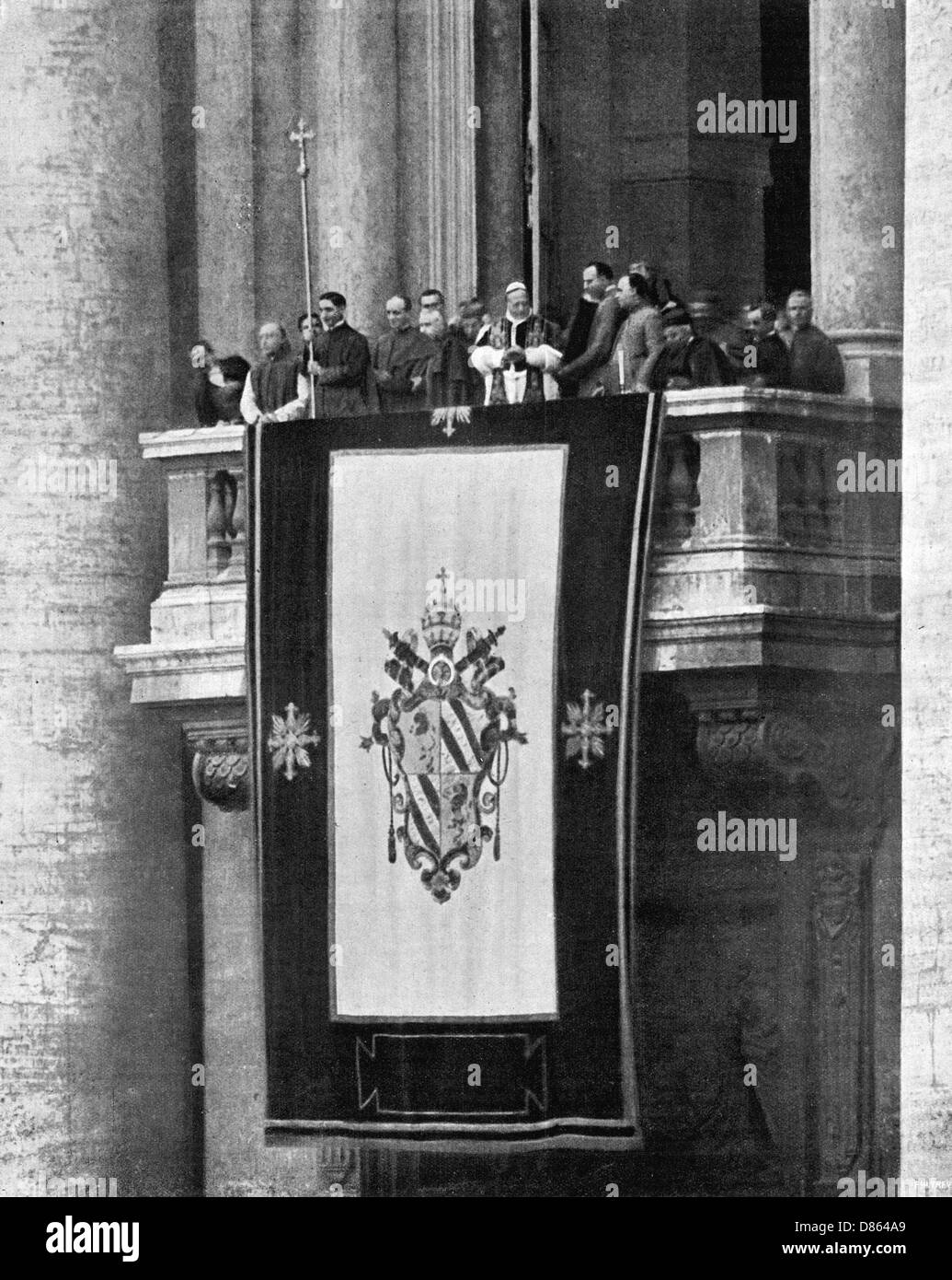 Un discurso papal por el Papa Pío XI Foto de stock