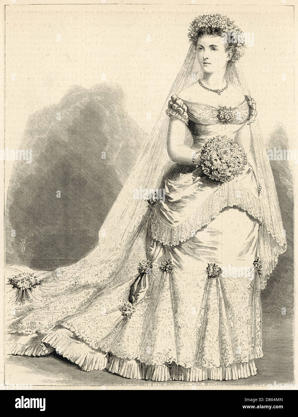 La Duquesa de Connaught en su día de boda Foto de stock