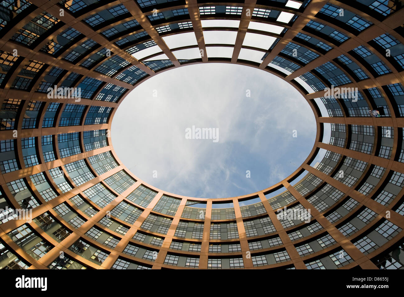 Francia Alsacia edificio del Parlamento Europeo en Estrasburgo Foto de stock