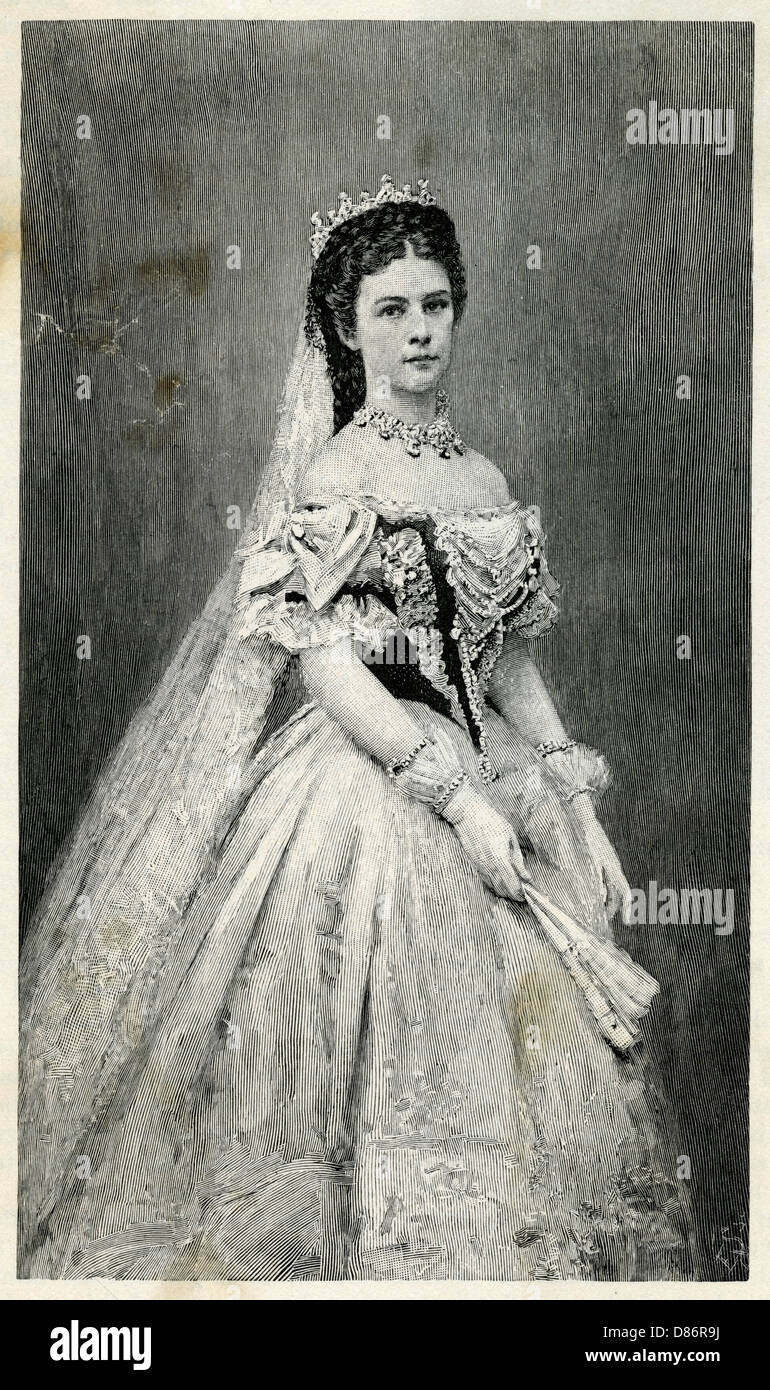 ELIZABETH, emperatriz de Austria Foto de stock