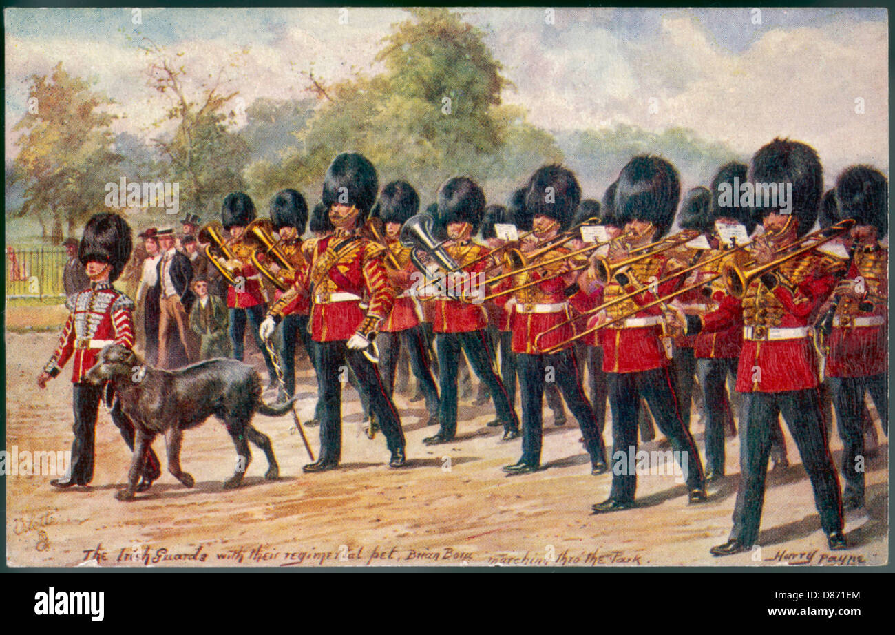 Irish Guards Band Foto de stock
