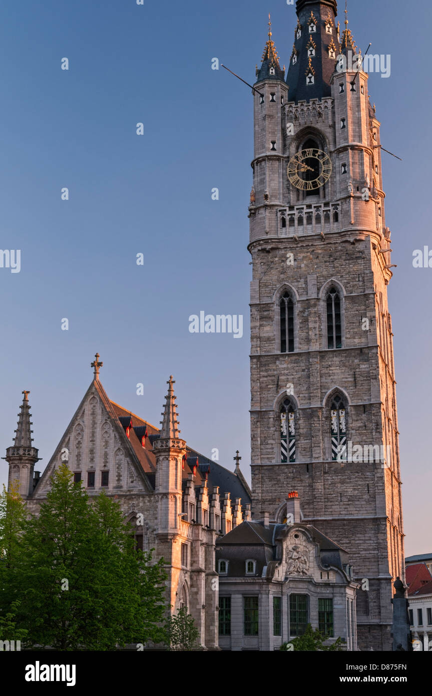 El campanario Belfort Gante, Bélgica Fotografía de stock - Alamy