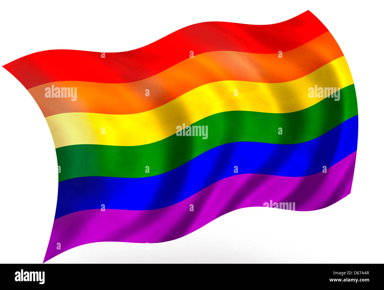 La Bandera Del Arco Iris Del Orgullo Gay Fotografia De Stock Alamy
