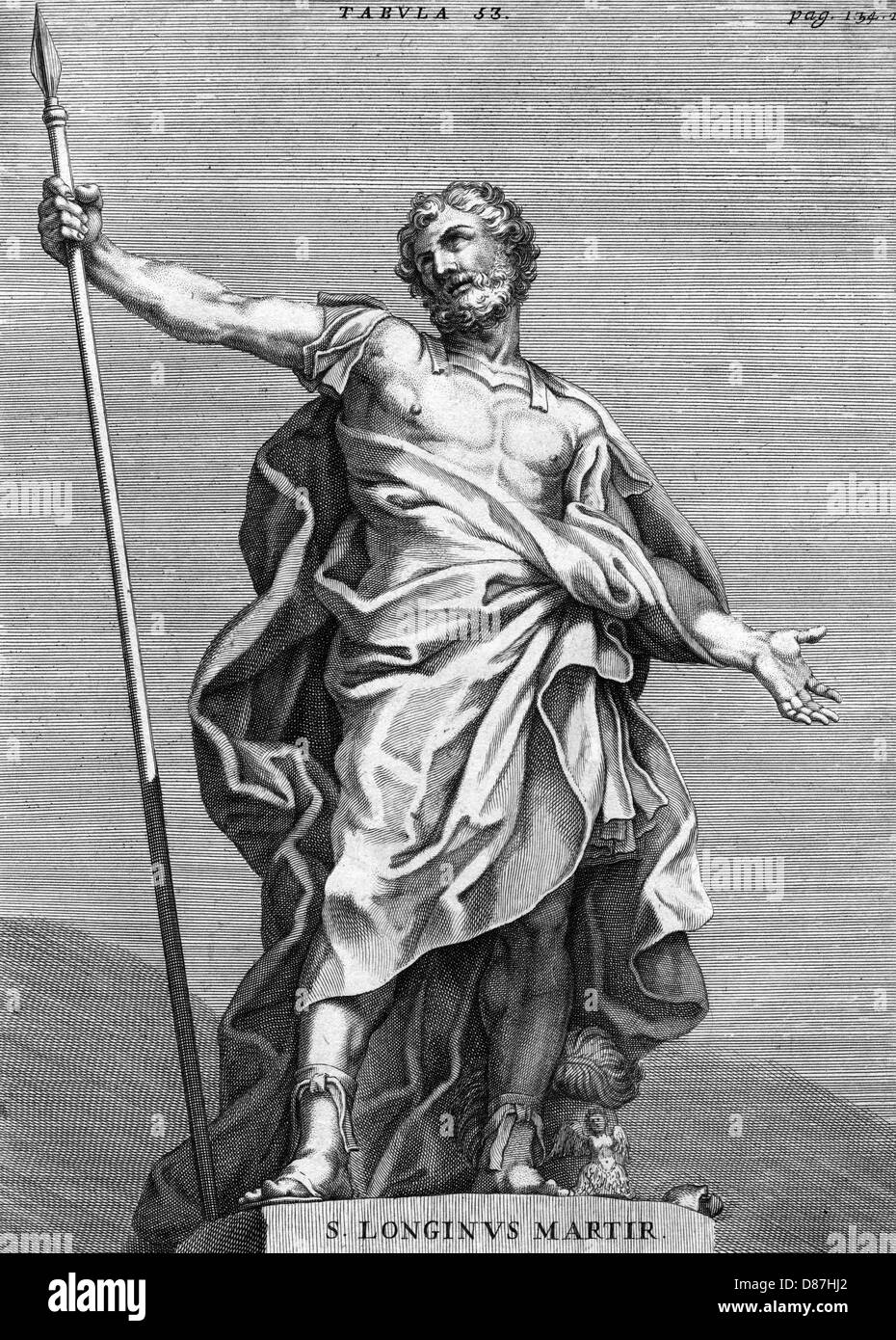 San Longinus mártir 1696 Foto de stock