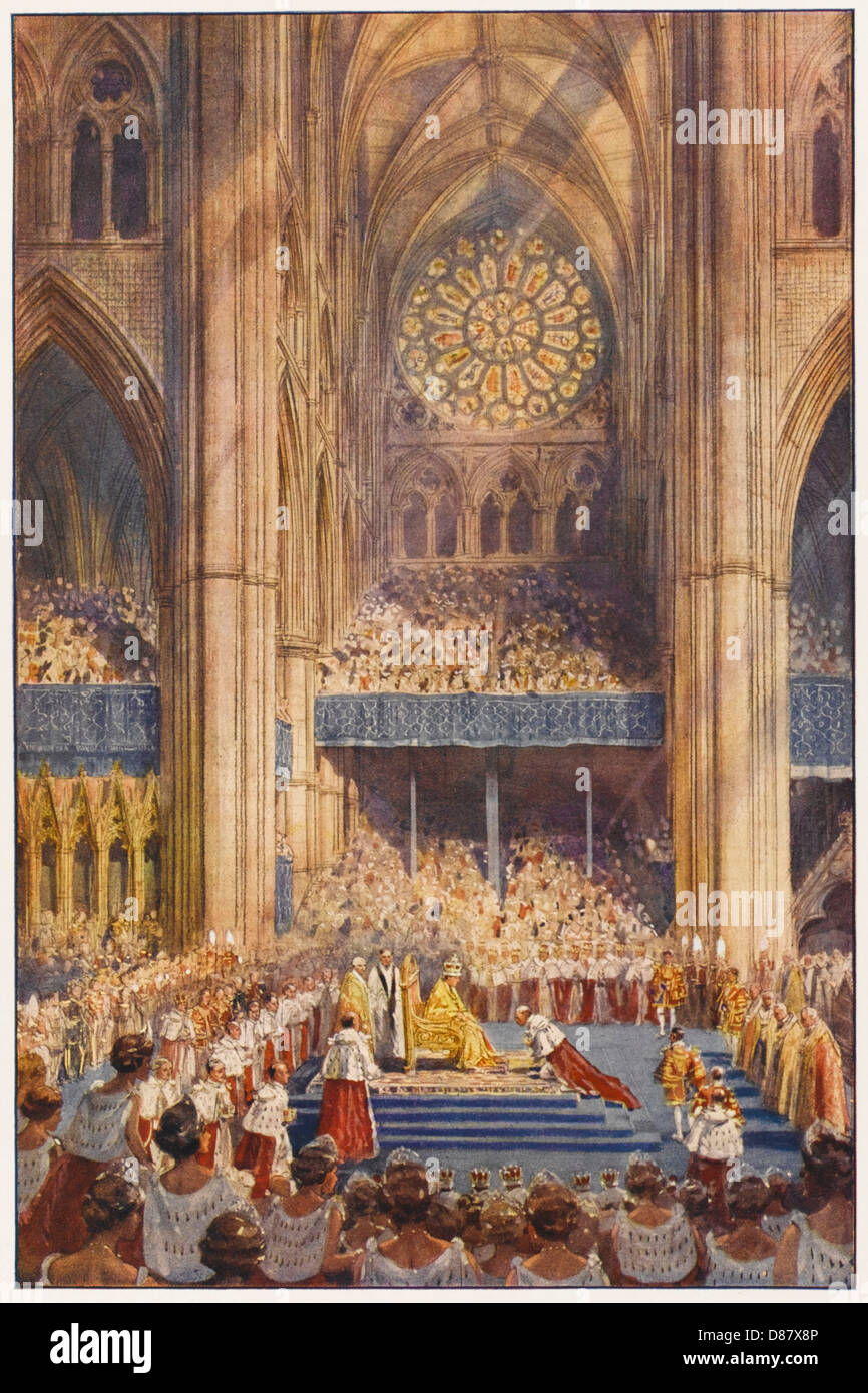 Coronación del rey Jorge VI Foto de stock