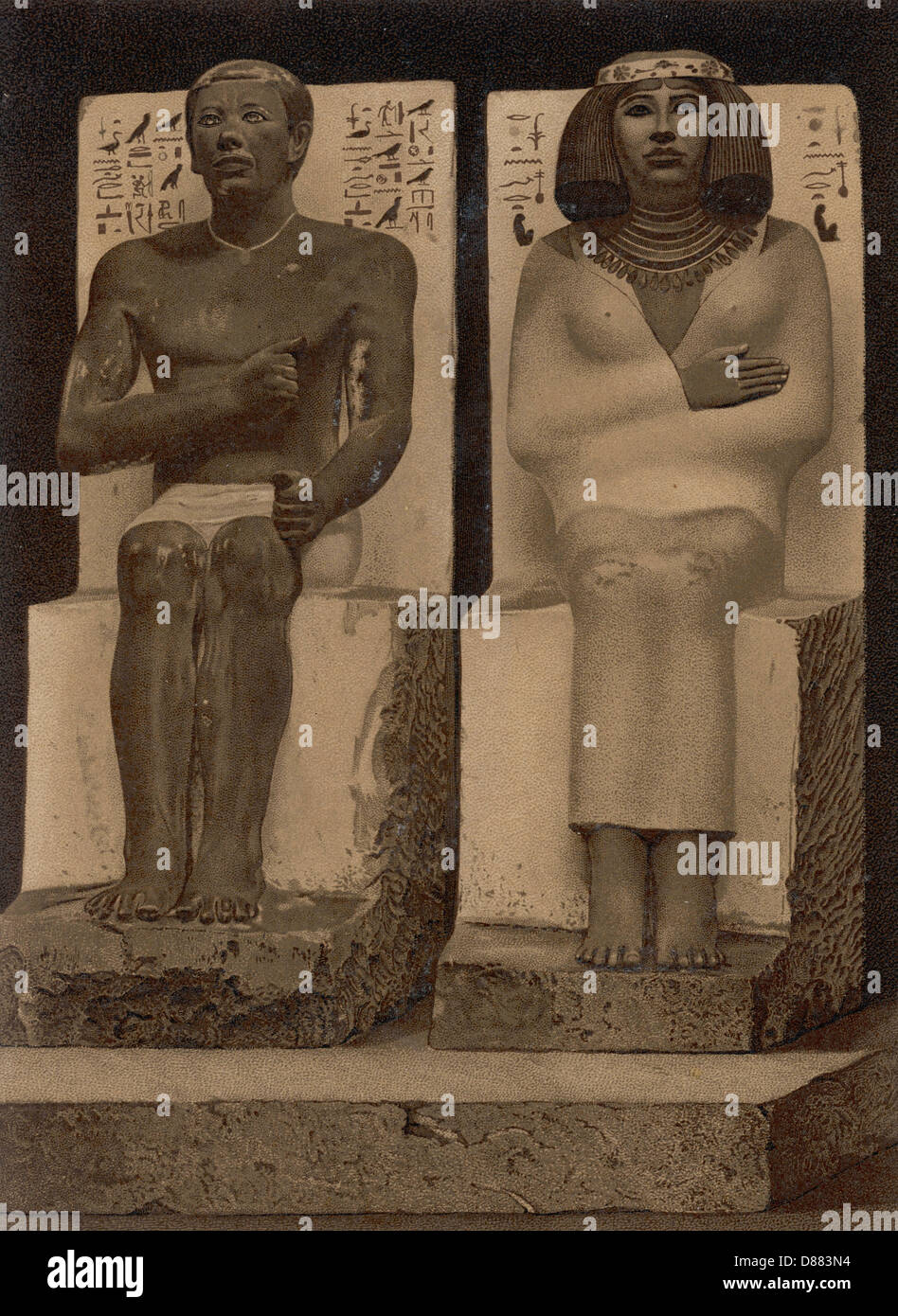 Rahotep y su esposa nofret fotografías e imágenes de alta resolución