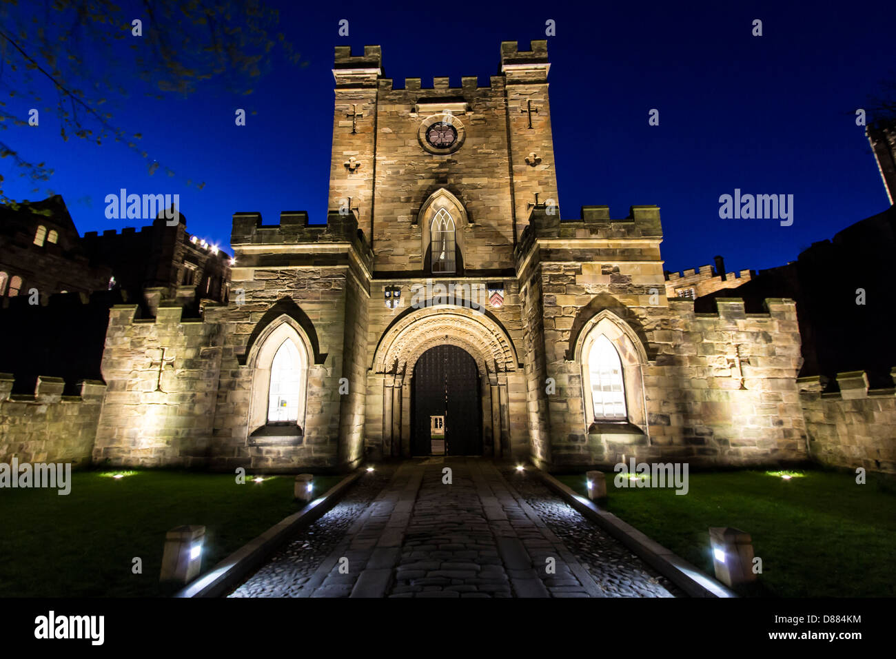 Una imagen de Durham castillo que se encuentra en el noreste de Inglaterra. Foto de stock