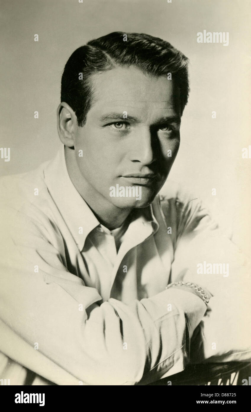 Paul Newman postal Foto de stock