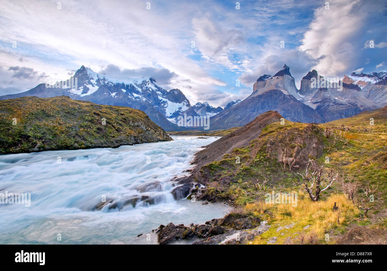 Parque Nacional Torres del Paine, Chile Foto de stock