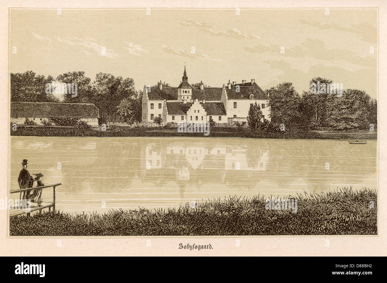 Dinamarca Sobysogaard 1873 Foto de stock