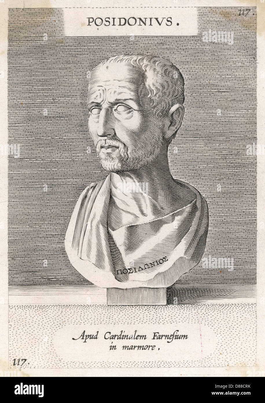 Posidonius 135 51 a.c. Foto de stock