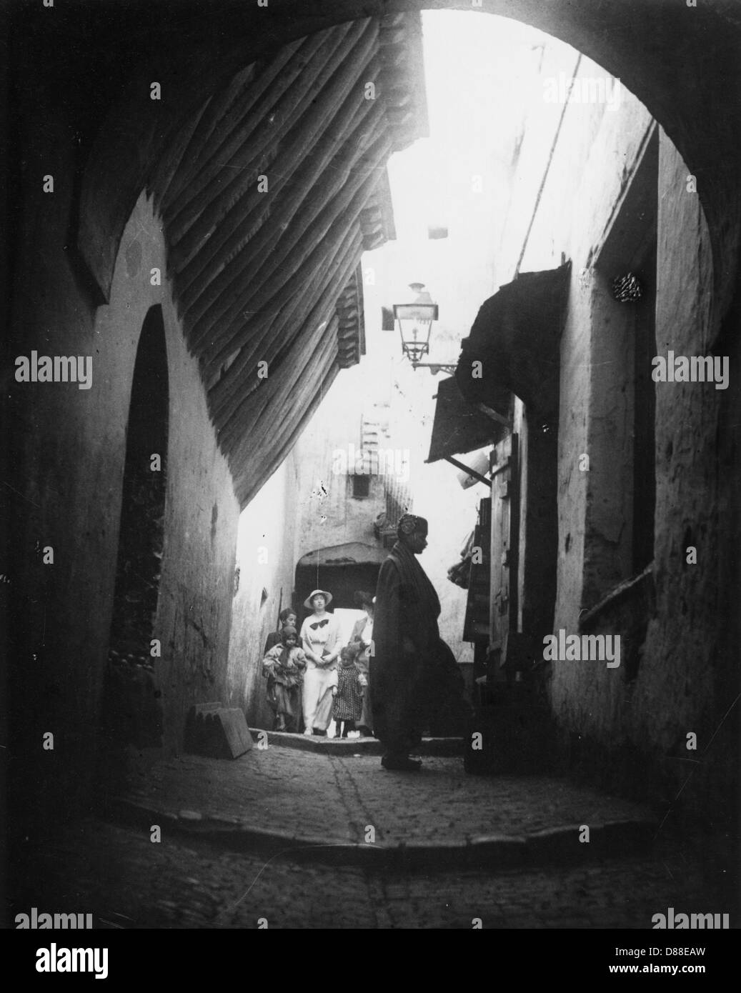 La Casbah de Argel 1910 Foto de stock