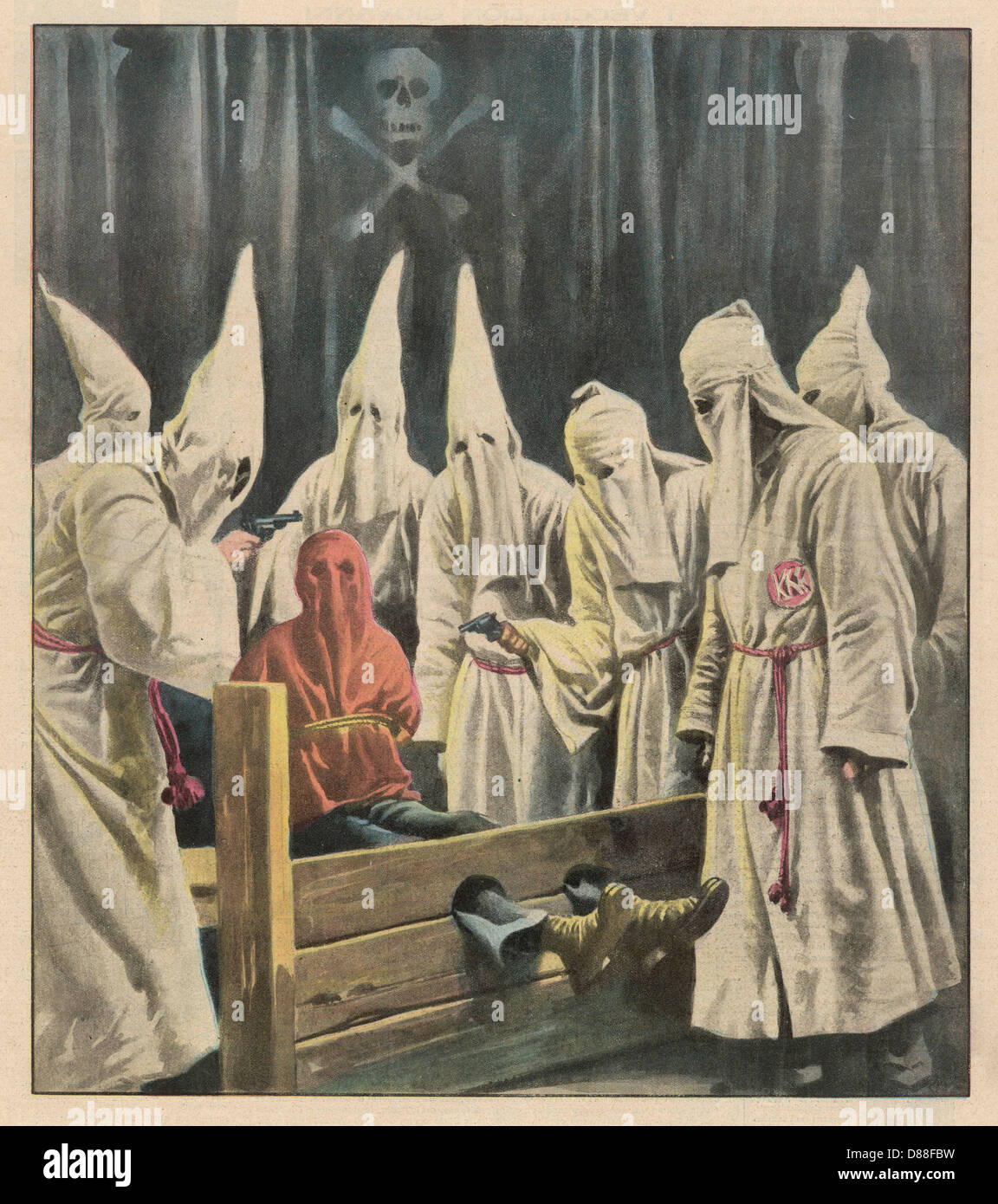 El Ku Klux Klan broma Foto de stock