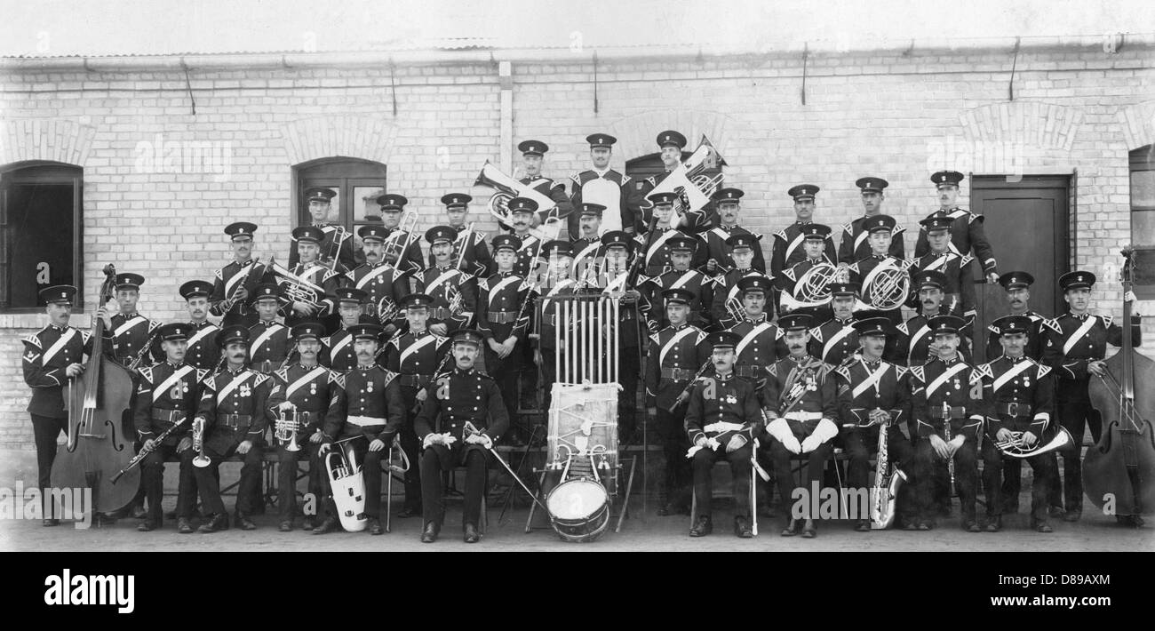 Banda Fusiliers 1909 Foto de stock